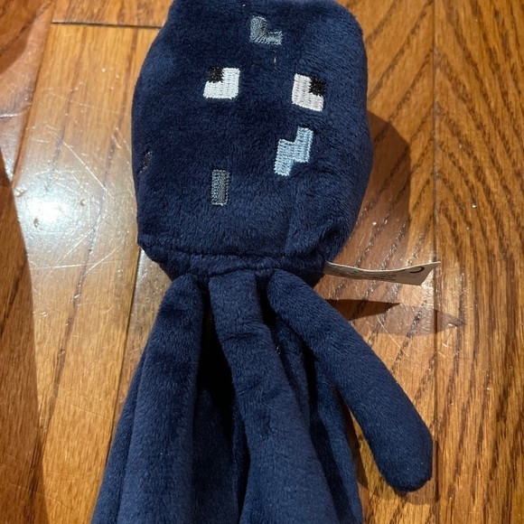 2014 Mojang Jazzwares Minecraft Blue Baby Squid Octopus Plush Toy Doll Figure 7" - Picture 1 of 7
